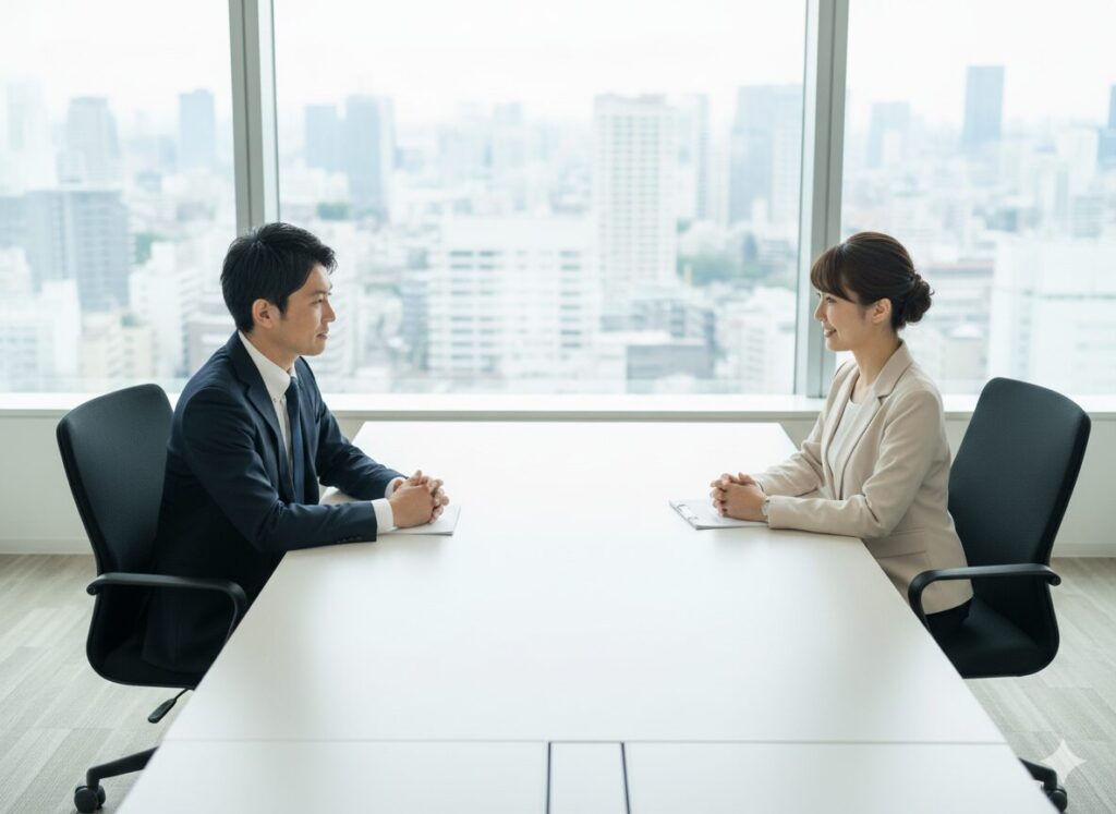 利き手の法則による会話ポジション