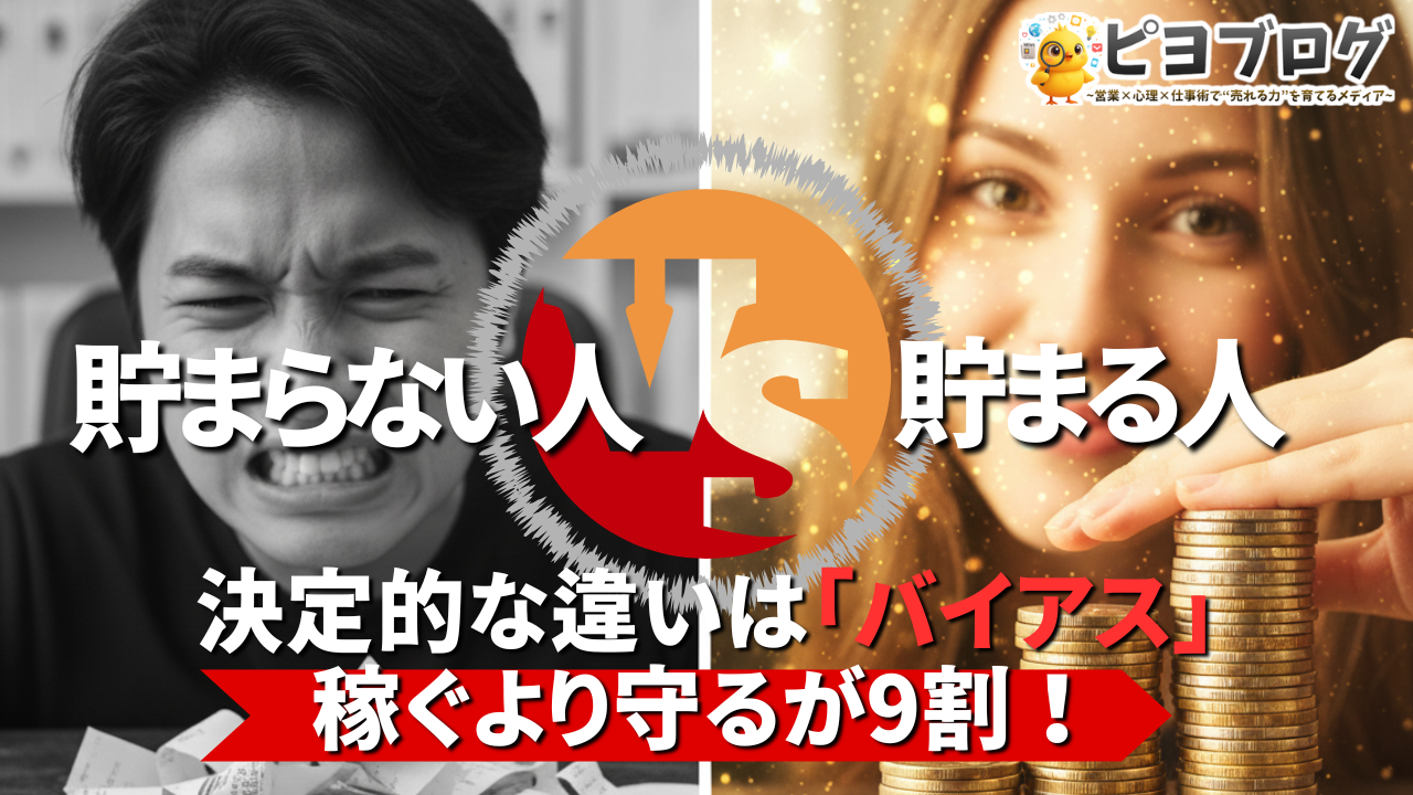 決定的な違いは「バイアス」 稼ぐより守るが9割！