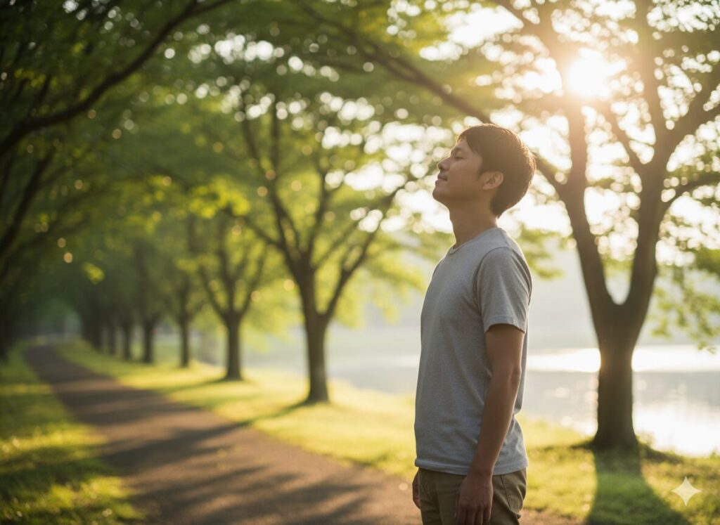 今この瞬間に集中し、人生を楽しむ人