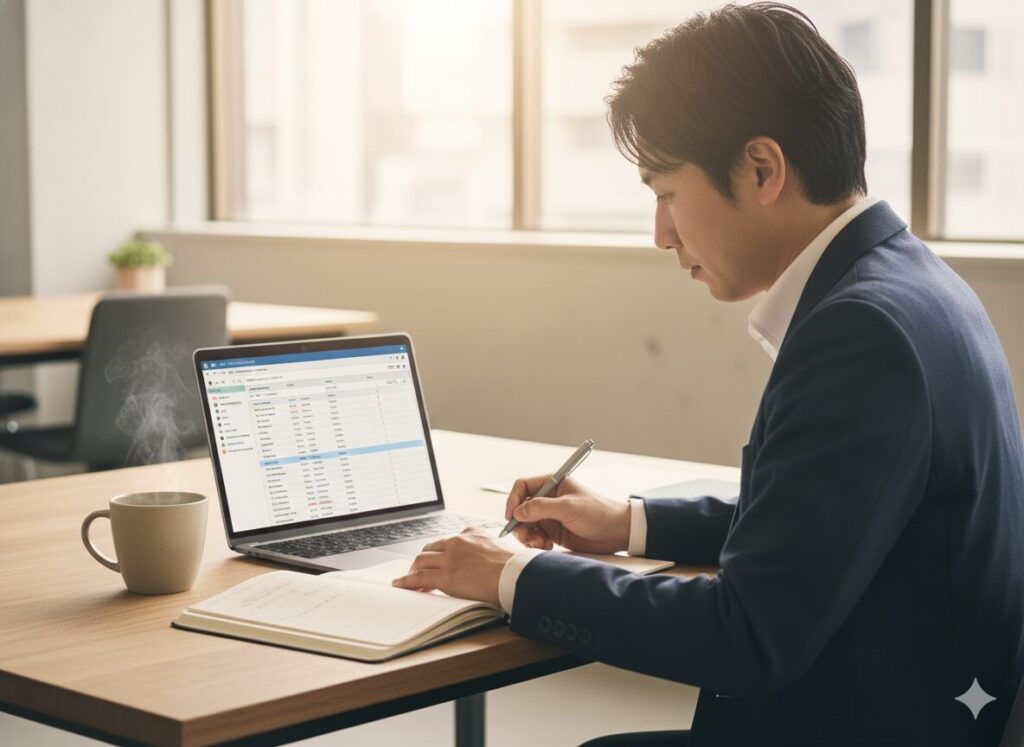 正しい手順を反復して成果を出す営業担当者の姿