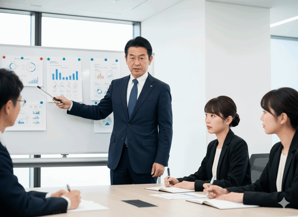 苦手な上司がプレゼンしている様子を、部下が『言い方は嫌いだけど、内容はスゴい